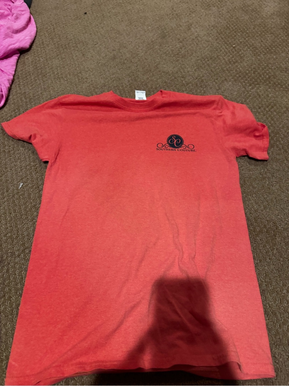 Adult orange red Logo Tee